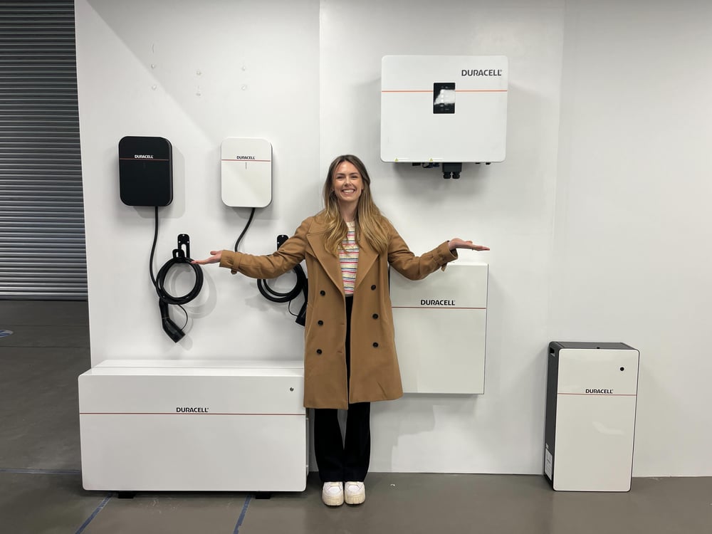 Fully Charged Presenter Imogen Bhogal-Pierce on site at Duracell Energys HQ in Gloucestershire